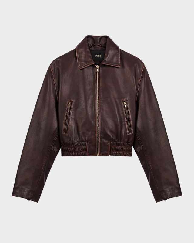 Cropped Leather Jacket